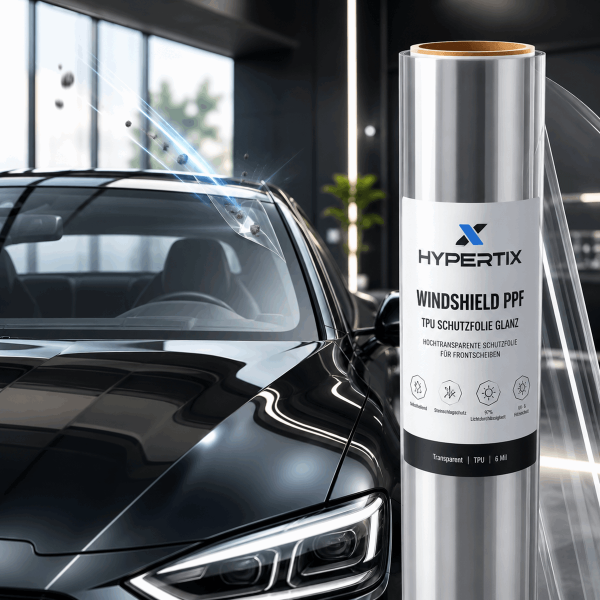 HyperShield Windschutzscheiben PPF — Produktfoto (TPU Lackschutzfolien)